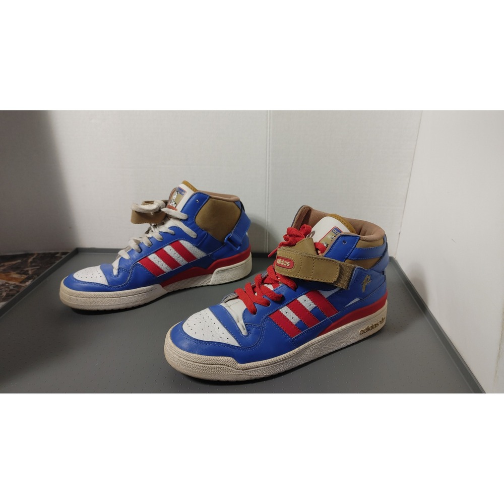 Adidas Forum Mid Redman Mens Size 10 Blue Red G06074 Good Rare Hip Hop Collab